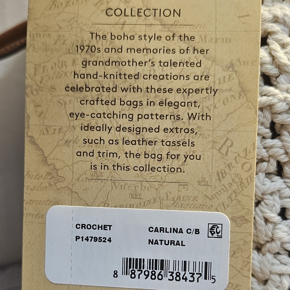 The Patricia Nash Carlina Butterfly Crochet Satchel - Picture 9 of 9